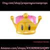 3D Printed Super Crown kit (Bowsette Peachette) view 2