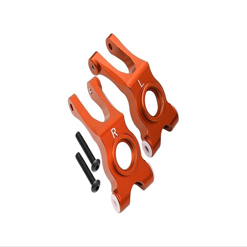 Aluminum Rear Knuckle Arm For Arrma 1:10 GRANITE/BIG ROCK 3S / BIG ROCK V3 3S / VORTEKS 3S - 1Pr Set Orange