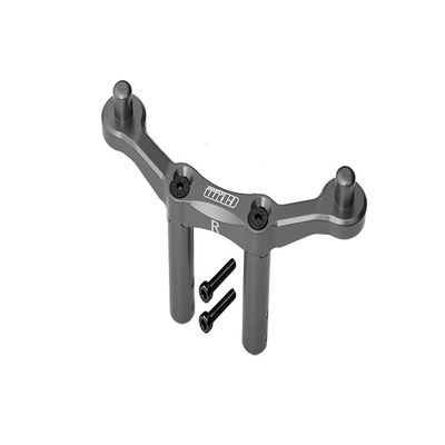 Aluminum Rear Body Mount & Post For Arrma 1:10 Granite 4X4 / Big Rock Crew Cab 4X4 3S / Big Rock 4X4 V3 3S - 1Pc Set Gray Silver