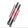 1/10 Baja Rey 4WD Desert Truck (LOS03008) Upgrade Parts Aluminum Front Turnbuckle For Steering - 1Pr Set Red view 1