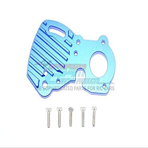GPM For Traxxas E-Revo 2.0 VXL Brushless (86086-4) Upgrade Parts Aluminum Motor Plate With Heat Sink Fins - 1Pc Set Blue