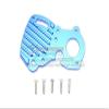 GPM For Traxxas E-Revo 2.0 VXL Brushless (86086-4) Upgrade Parts Aluminum Motor Plate With Heat Sink Fins - 1Pc Set Blue view 1