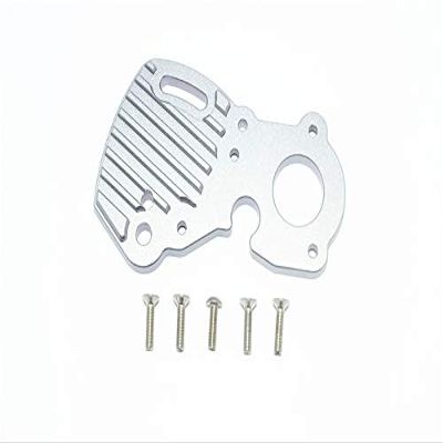 GPM For Traxxas E-Revo 2.0 VXL Brushless (86086-4) Upgrade Parts Aluminum Motor Plate With Heat Sink Fins - 1Pc Set Silver