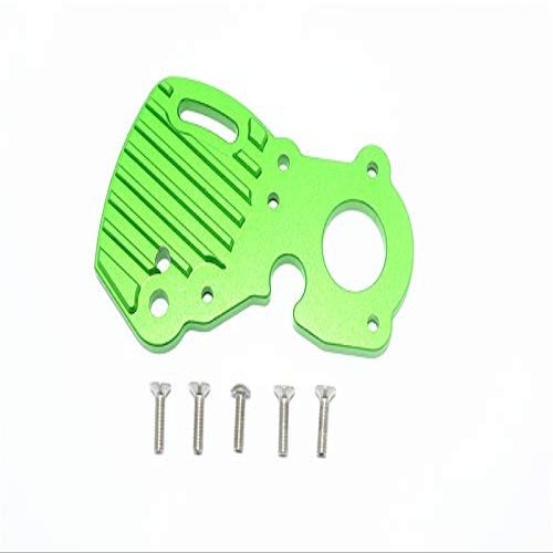 GPM For Traxxas E-Revo 2.0 VXL Brushless (86086-4) Upgrade Parts Aluminum Motor Plate With Heat Sink Fins - 1Pc Set Green