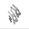 Aluminum Rear Knuckle Arm For Arrma 1:10 GRANITE/BIG ROCK 3S / BIG ROCK V3 3S / VORTEKS 3S - 1Pr Set Gray Silver view 1