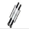 1/10 Baja Rey 4WD Desert Truck (LOS03008) Upgrade Parts Aluminum Front Turnbuckle For Steering - 1Pr Set Silver view 1