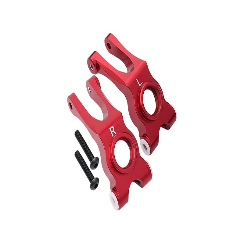 Aluminum Rear Knuckle Arm For Arrma 1:10 GRANITE/BIG ROCK 3S / BIG ROCK V3 3S / VORTEKS 3S - 1Pr Set Red