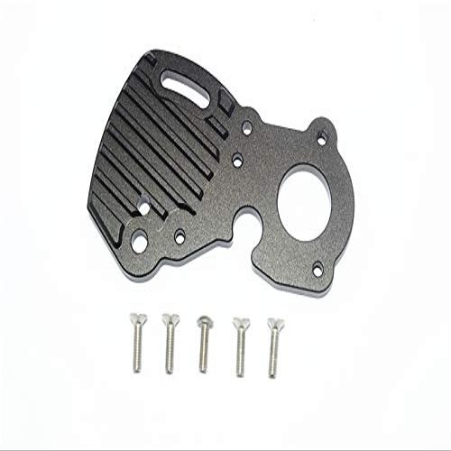 GPM For Traxxas E-Revo 2.0 VXL Brushless (86086-4) Upgrade Parts Aluminum Motor Plate With Heat Sink Fins - 1Pc Set Black