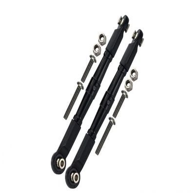1/10 Baja Rey 4WD Desert Truck (LOS03008) Upgrade Parts Aluminum Front Turnbuckle For Steering - 1Pr Set Black