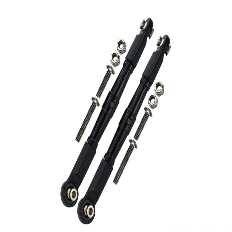 1/10 Baja Rey 4WD Desert Truck (LOS03008) Upgrade Parts Aluminum Front Turnbuckle For Steering - 1Pr Set Black