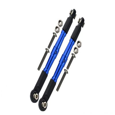 1/10 Baja Rey 4WD Desert Truck (LOS03008) Upgrade Parts Aluminum Front Turnbuckle For Steering - 1Pr Set Blue