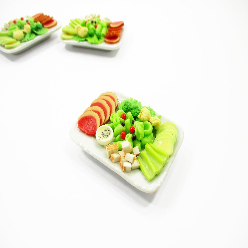 Wonder Miniature 1:6 Dollhouse Miniatures Food Tuna Salad Dollhouse Food Supply 14976