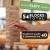 Buzzed Blocks Adult Drinking Game - 54 Blocks with Hilarious Drinking Commands on 40 of Them | Perfect Party Starter | Entertaining Party Game for Adults | Novelty Funny Gift (Natural) view 2