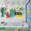30 Ct Dinosaur Hanging Swirl Decorations - Dinosaur Themed Baby Birthday Party Supplies Ornaments for Baby Shower Boy's Birthday Decoration view 2