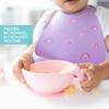 Bumkins Silicone Baby Bowl Feeding Set With Suction for Toddler, Includes Spoon and Lid, First Feeding Set, Essential for Led Weaning, 4 Months+, Pink view 4