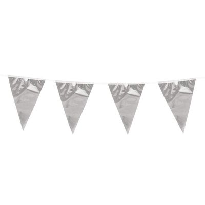 Boland 10201812 Bol74701 Garland with Silver Mini Festoons, Adult, Metallic, Multi-Coloured, Length 300 cm