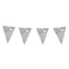 Boland 10201812 Bol74701 Garland with Silver Mini Festoons, Adult, Metallic, Multi-Coloured, Length 300 cm view 1