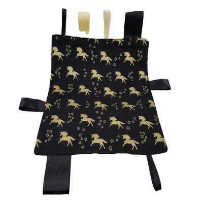 Golden Unicorns Tag and Crinkle Square