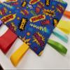 Comic Action Words Tag and Crinkle Square view 2