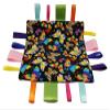 Rainbow Tye Dye Butterflies Tag and Crinkle Square view 1