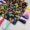 Rainbow Tye Dye Butterflies Tag and Crinkle Square view 2