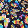 Rainbow Tye Dye Butterflies Tag and Crinkle Square view 3