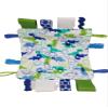 Blue & Green Dinosaurs and Crinkle Square view 1