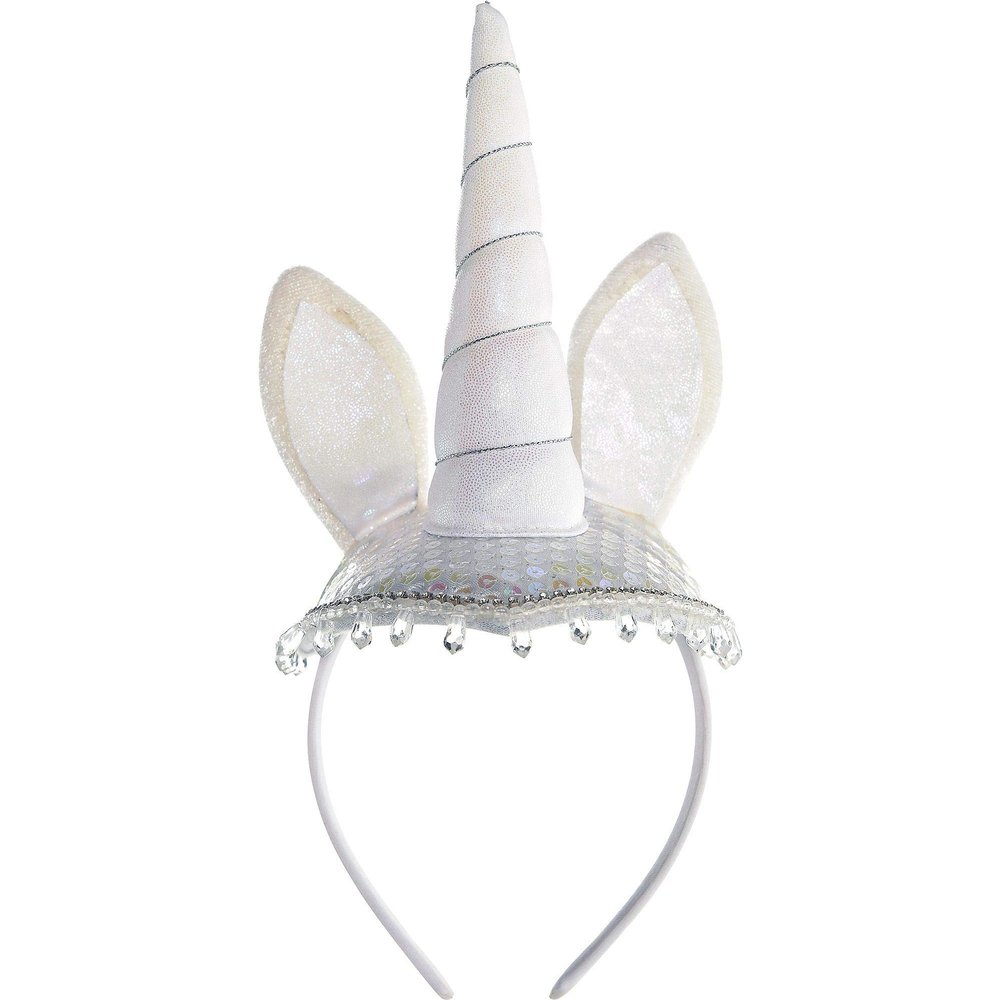 amscan Unicorn Couture Headband - One Size, White - 1 Pc.