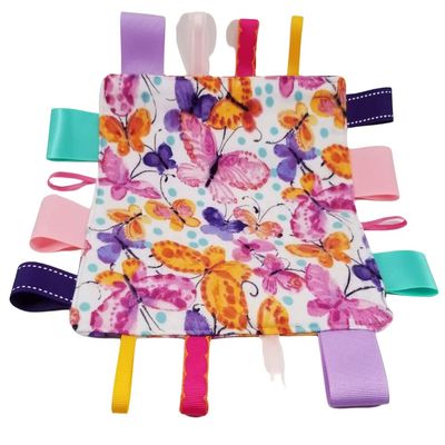 Butterflies Tag and Crinkle Square