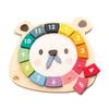 Tender Leaf Toys - 12 Pcs Bear Colors Clock, Early Learning Time, Educational Learning Clock Toy - Wooden Clock, Lovely Shapes - Cognitive Toy for Kids view 1