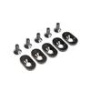 Losi EngineMntInsert&Screws BLK 19T5 5ive-T 2.0 LOS252101 Gas Car/Truck Replacement Parts view 1