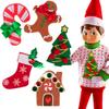 The Elf on the Shelf Sweater Set - Elf Boy or Girl Accessory with 5 Different Removable Decals Change Your Elves Costume Daily, Have Fun with Your Holiday Home Ugly Sweater Party- Officially Licensed view 1
