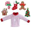 The Elf on the Shelf Sweater Set - Elf Boy or Girl Accessory with 5 Different Removable Decals Change Your Elves Costume Daily, Have Fun with Your Holiday Home Ugly Sweater Party- Officially Licensed view 2