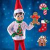 The Elf on the Shelf Sweater Set - Elf Boy or Girl Accessory with 5 Different Removable Decals Change Your Elves Costume Daily, Have Fun with Your Holiday Home Ugly Sweater Party- Officially Licensed view 3