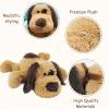 WEIGEDU Floppy Stuffed Dog Puppy Plush Toy, Huggable Beagle Labrador Retriever Stuffed Animal Dogs for Kids Girls Boys Baby Birthday Gift, 20 inch, Brown view 3
