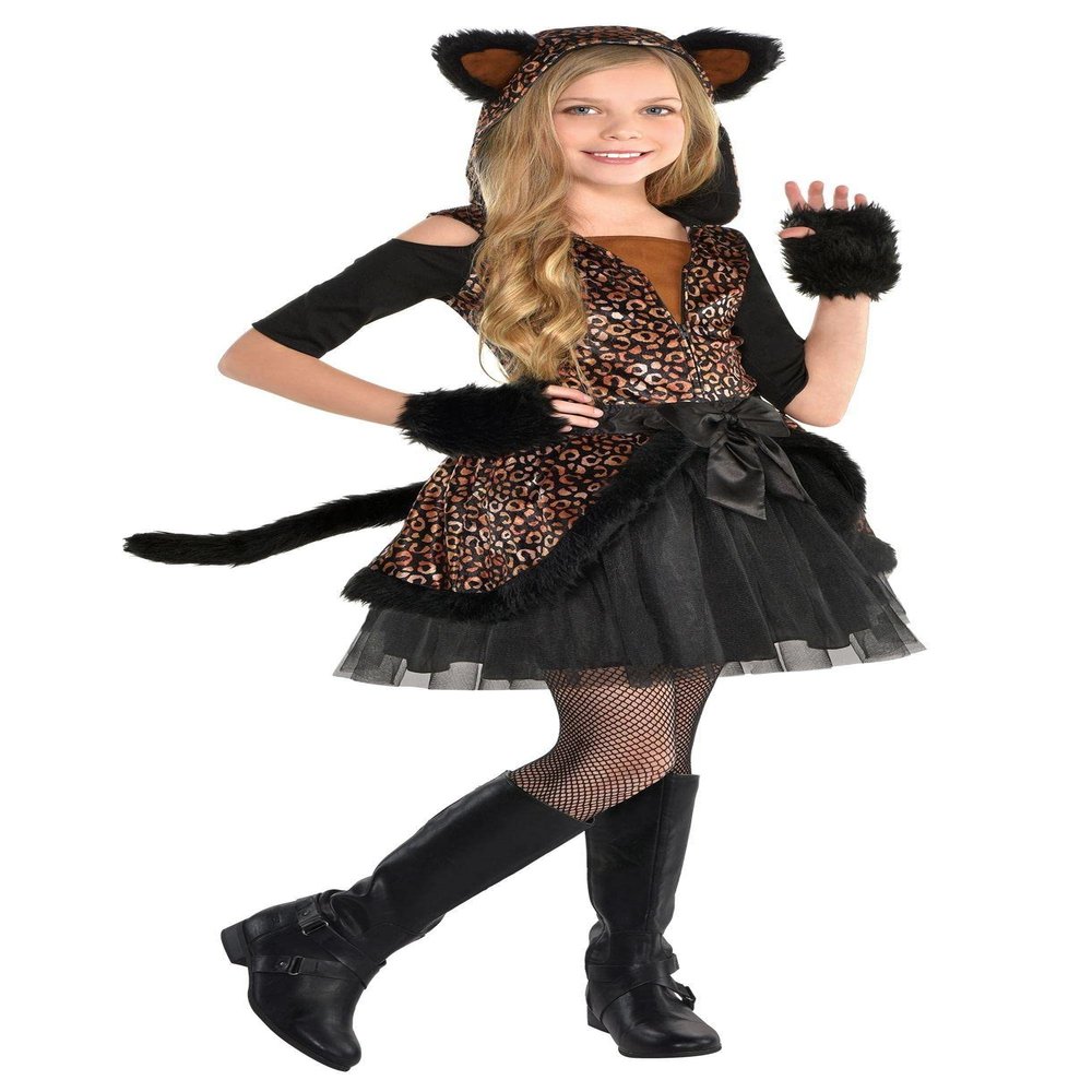 Black Leopard Dress Costume - Child XL 14-16, 1 Pc
