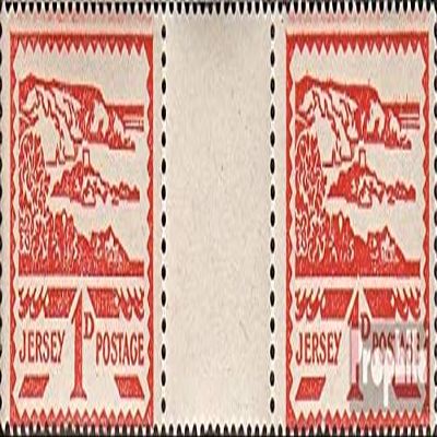 Jersey (German. cast.2.World.) 4ZW Between Steg Couple unmounted Mint/Never hinged ** MNH 1943 Landscapes (Stamps for Collectors) Landscapes