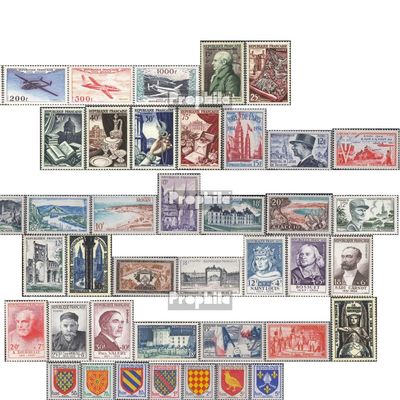 France 986-1033 (Complete.Issue.) Volume 1954 completeett unmounted Mint/Never hinged ** MNH 1954 Marianne, Aircraft, Red Cross U. (Stamps for Collectors)