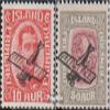 Iceland 122-123 (Complete.Issue.) unmounted Mint/Never hinged ** MNH 1928 Airmail (Stamps for Collectors) Airplanes/Balloons/Zeppelins/Aviation view 1