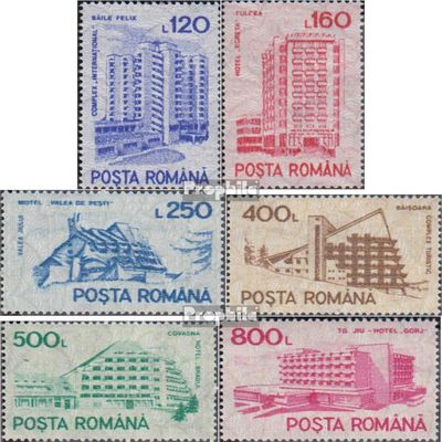 Romania 4746X-4751X (Complete.Issue.) unmounted Mint/Never hinged ** MNH 1991 Clear Brands: Hotels and Hostels (Stamps for Collectors)