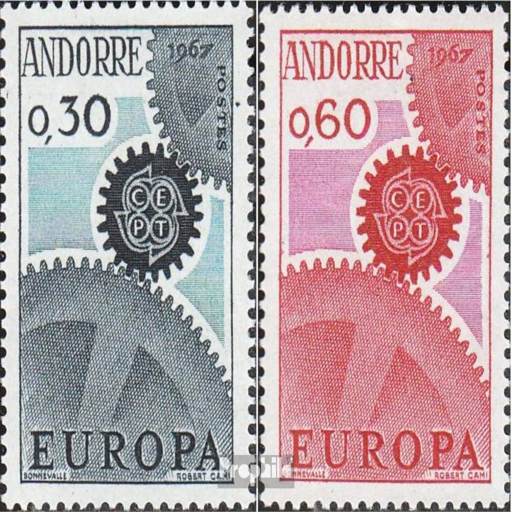 Andorra - French Post 199-200 (Complete.Issue.) unmounted Mint/Never hinged ** MNH 1967 Europe (Stamps for Collectors)