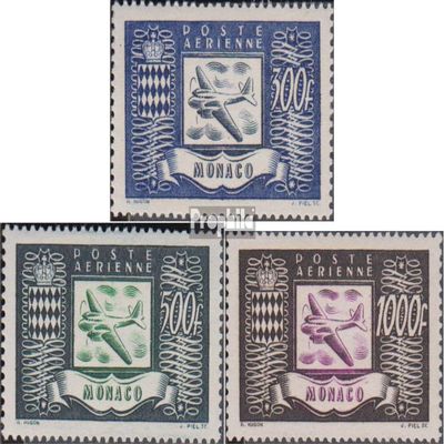 Monaco 394-396 (Complete.Issue.) unmounted Mint/Never hinged ** MNH 1949 Aircraft (Stamps for Collectors) Airplanes/Balloons/Zeppelins/Aviation