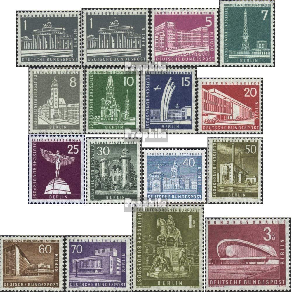 Berlin (West) 140-154 (Complete.Issue.) unmounted Mint/Never hinged ** MNH 1956 Berlin Cityscapes (Stamps for Collectors)