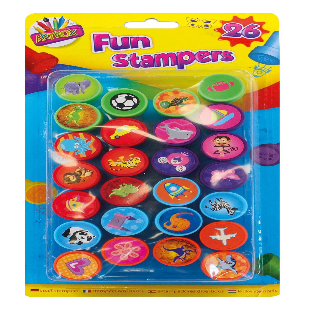 ART BOX Fun Stampers, 26 Count (Pack of 1), Mixed