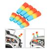 8 PCS Slicone Transmitter Anti-Slipping Stick Switch Cap Sheath - (Color: Black) view 2