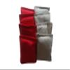 3 inch mini cornhole toss bags red and grey view 1
