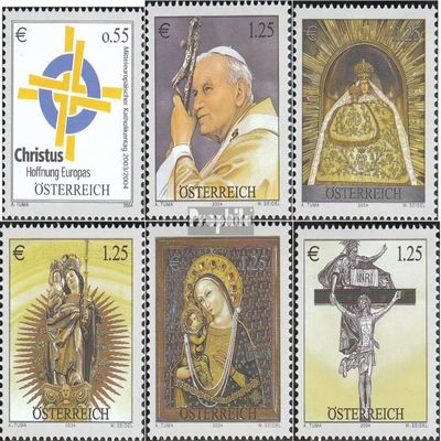 Austria 2476-2481 (Complete.Issue.) unmounted Mint/Never hinged ** MNH 2004 Catholic (Stamps for Collectors) Christianity