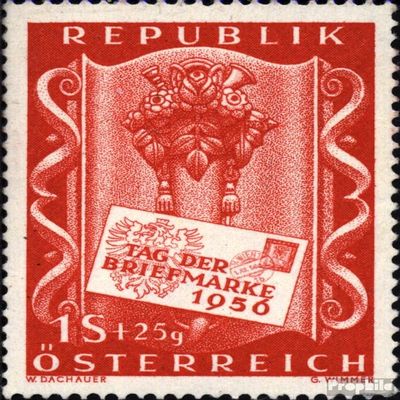 Austria 1029 (Complete.Issue.) unmounted Mint/Never hinged ** MNH 1956 Day The Stamp (Stamps for Collectors) Stamp on Stamp