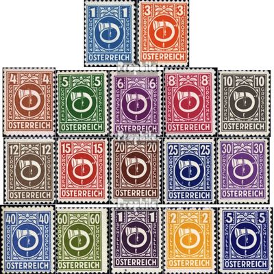 Austria 721-737 (Complete.Issue.) unmounted Mint/Never hinged ** MNH 1945 Horn (Stamps for Collectors)