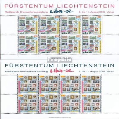 Liechtenstein 1297Klb-1298Klb Sheetlet (Complete.Issue.) unmounted Mint/Never hinged ** MNH 2002 LIBA (Stamps for Collectors) Stamp on Stamp
